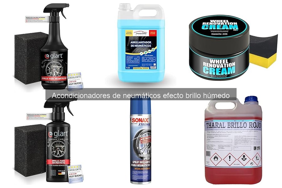 Mejores Acondicionadores de Neumáticos Efecto Brillo Húmedo