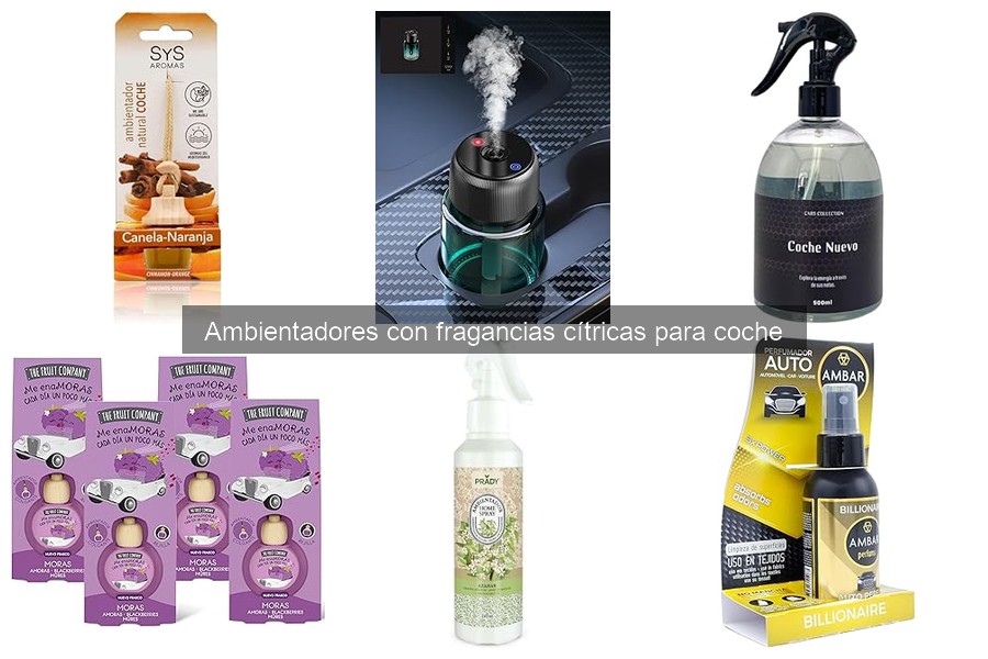 Mejores ambientadores cítricos para coches según usuarios