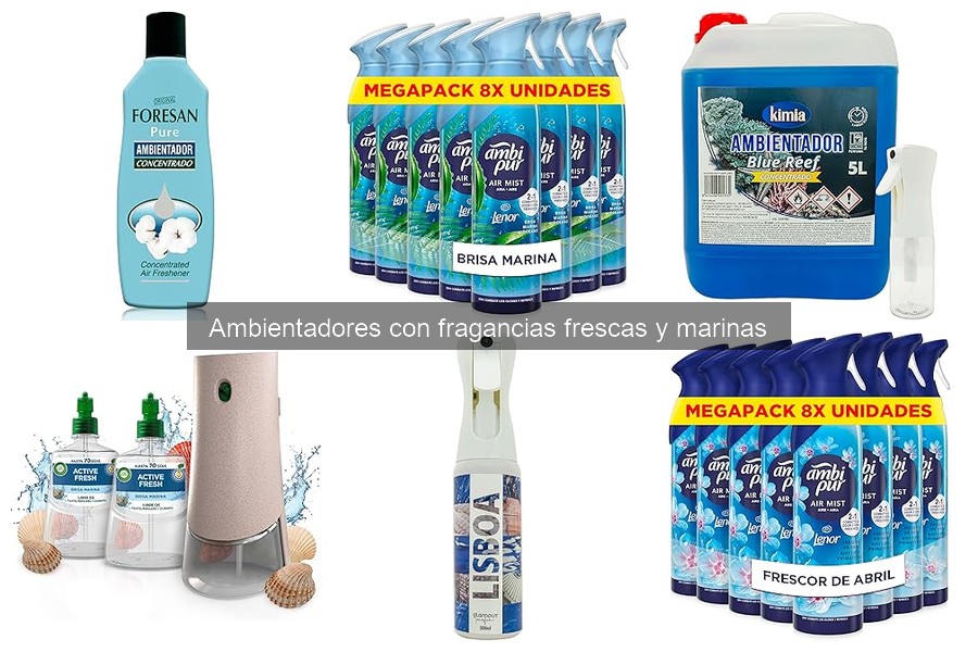 Mejores ambientadores frescos y marinos para tu coche