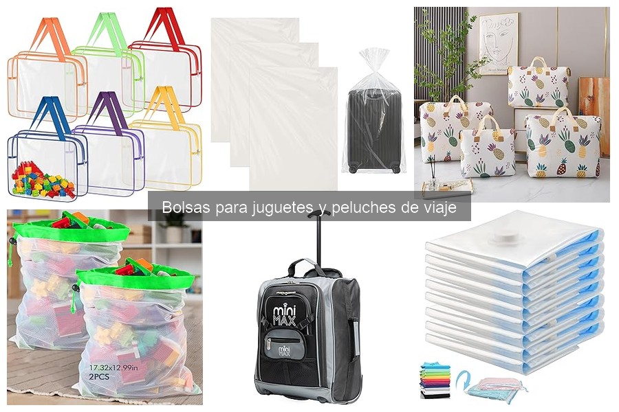 Mejores bolsas para juguetes y peluches de viaje para familias