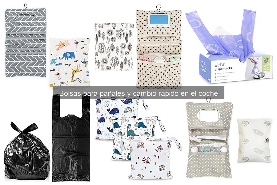 Mejores bolsas para pañales y cambio rápido en el coche