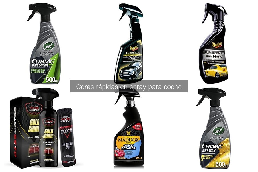 Mejores ceras rápidas en spray para el cuidado del coche