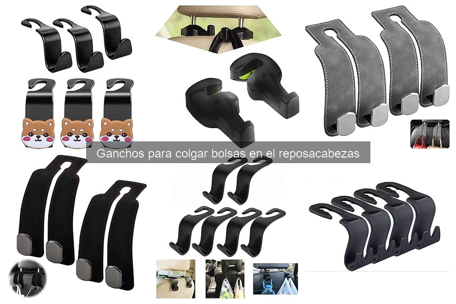 Mejores ganchos para colgar bolsas en el reposacabezas