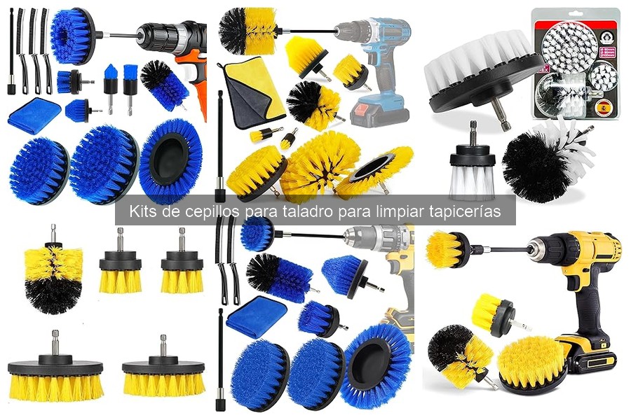 Mejores kits de cepillos para taladro para limpiar tapicerías