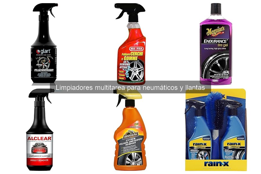 Mejores limpiadores multitarea para neumáticos y llantas