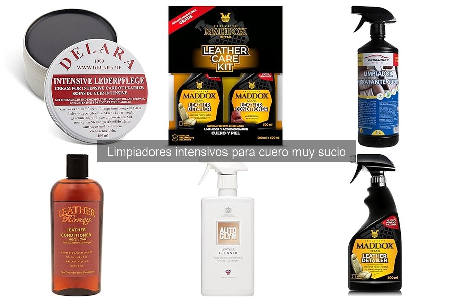 Mejores limpiadores para cuero muy sucio: comparativa 2023