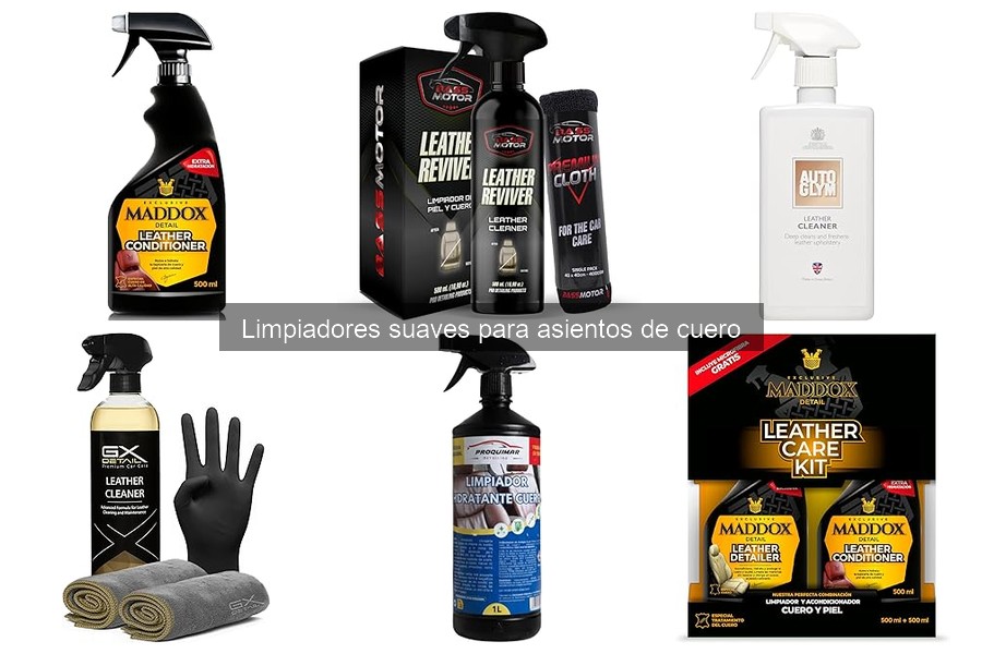 Mejores limpiadores suaves para asientos de cuero en coche