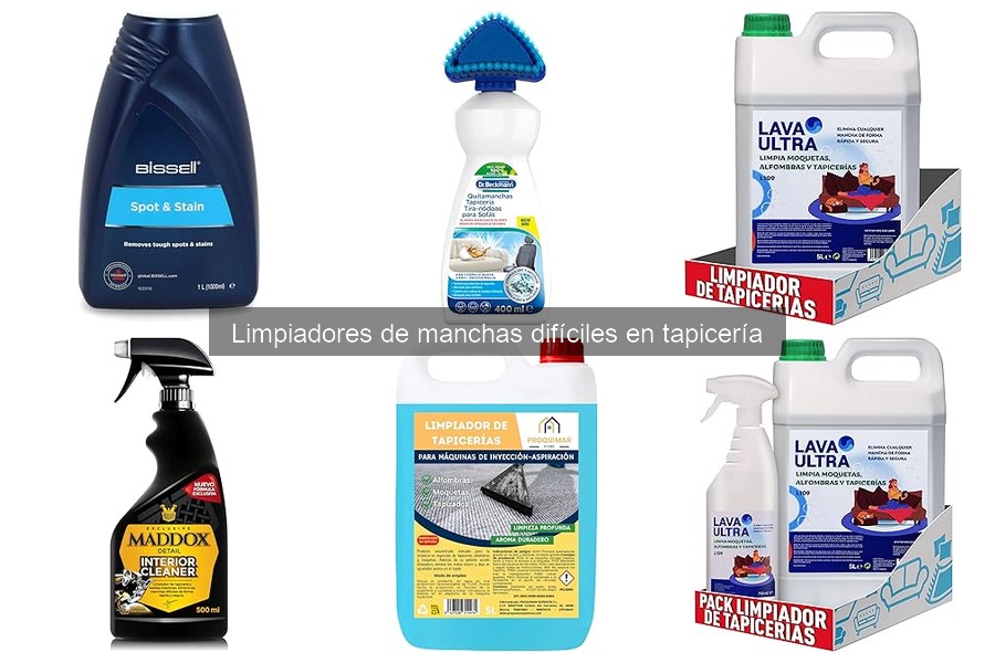 Mejores marcas de limpiadores para manchas en tapicería