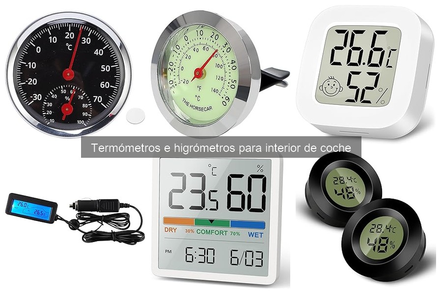 Mejores marcas de termómetros e higrómetros para coche