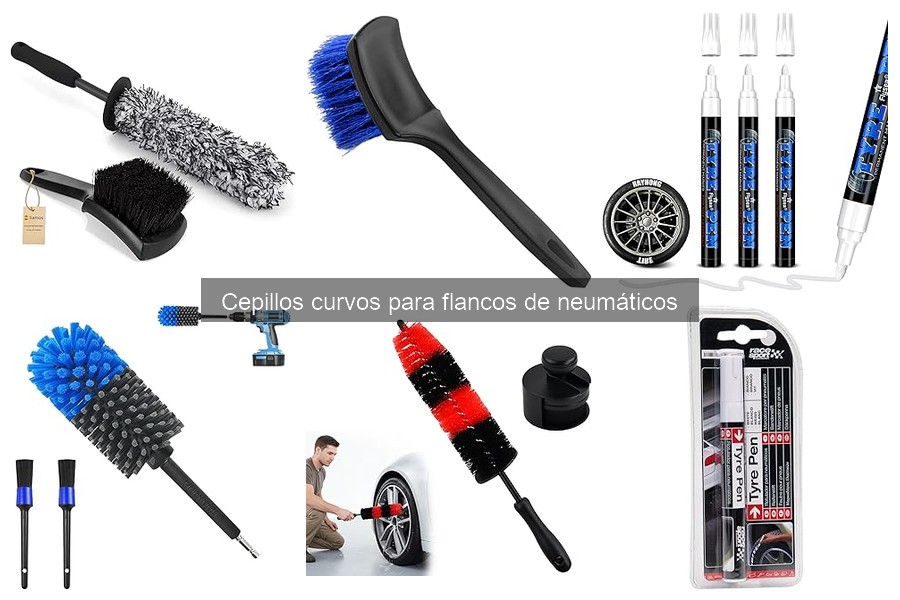 Mejores materiales para cepillos curvos de neumáticos