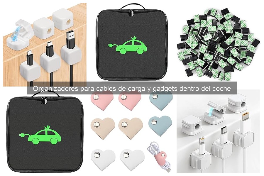 Mejores organizadores para cables de carga en coches familiares