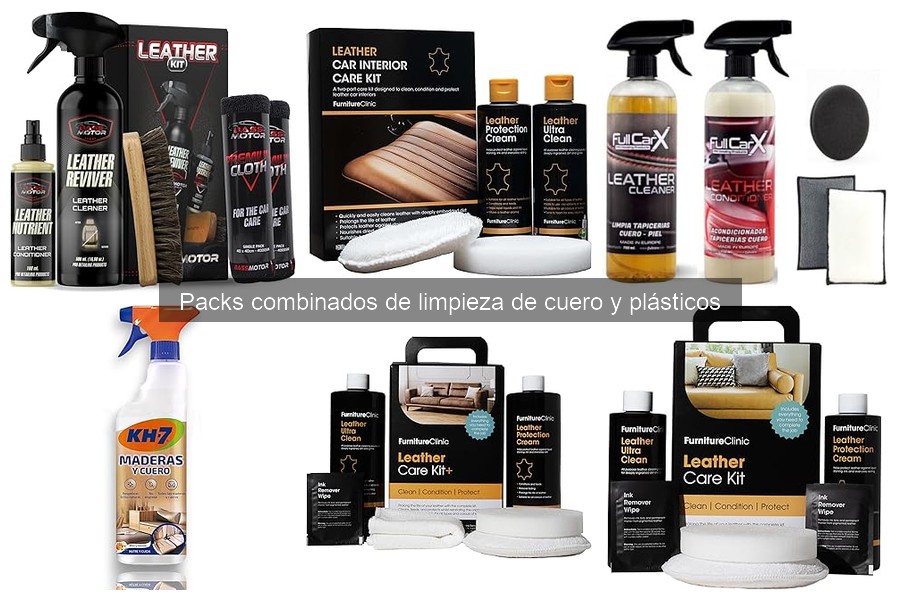 Mejores packs combinados de limpieza de cuero y plásticos