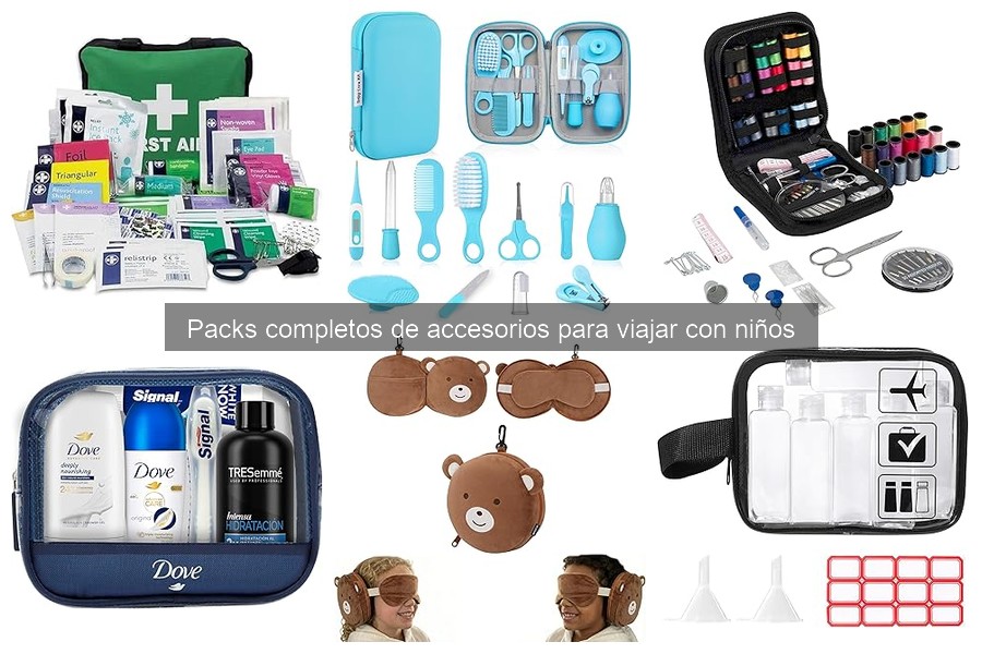 Mejores packs de accesorios para viajes largos con niños