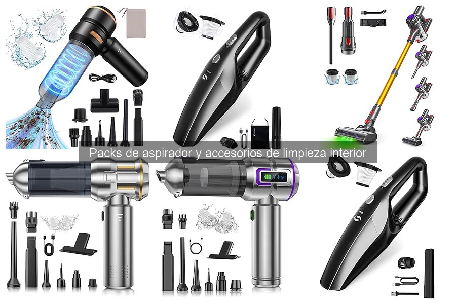 Mejores packs de aspirador para limpieza interior de coches