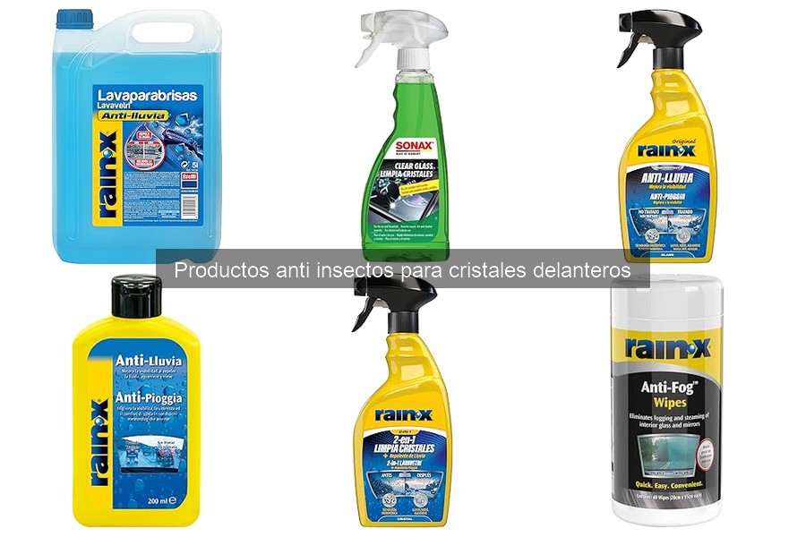 Mejores productos anti insectos para cristales delanteros