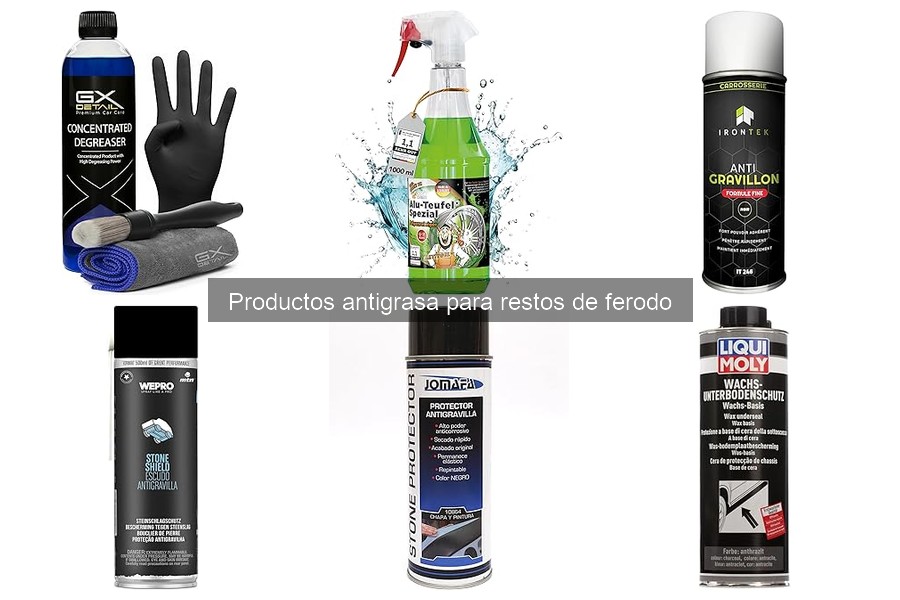 Mejores productos antigrasa para eliminar restos de ferodo