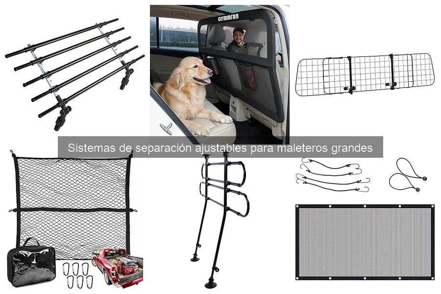 Mejores sistemas de separación ajustables para maleteros grandes