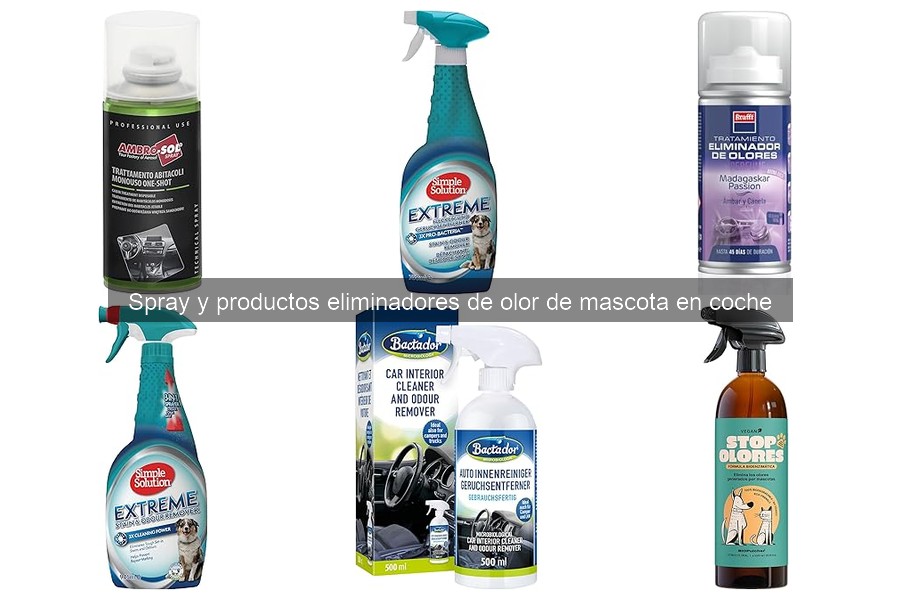 Mejores sprays eliminadores de olor para coches con mascotas