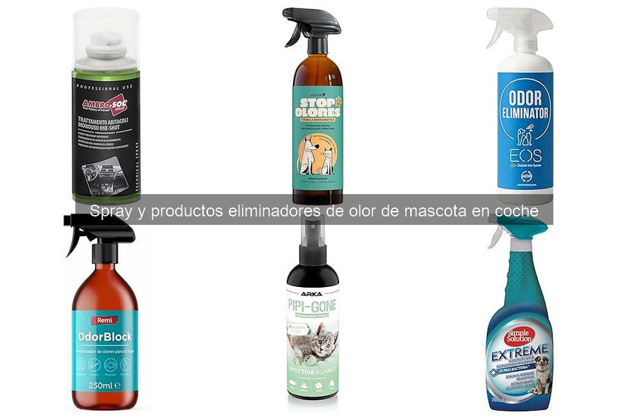 Mejores sprays eliminadores de olor para mascotas en coche