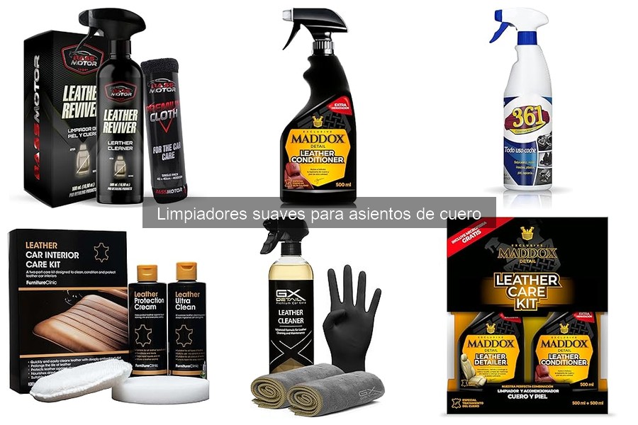 Mejores tiendas para comprar limpiadores suaves de cuero