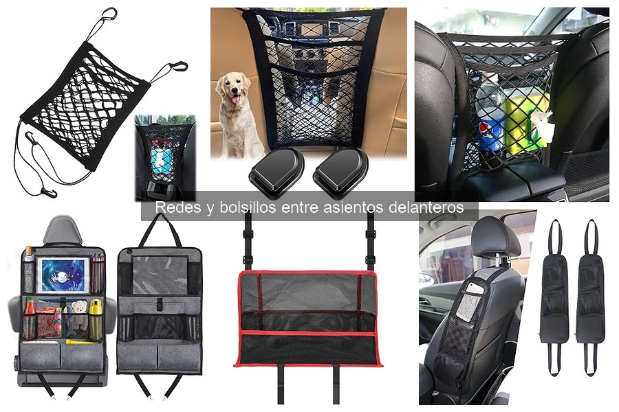 Ofertas actuales en redes y bolsillos entre asientos delanteros