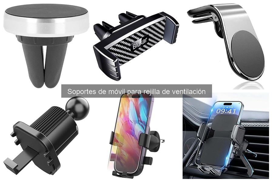 Opiniones de usuarios sobre soportes de móvil para rejilla