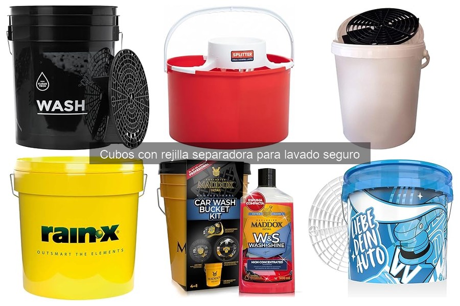 Opiniones sobre cubos con rejilla separadora para lavado