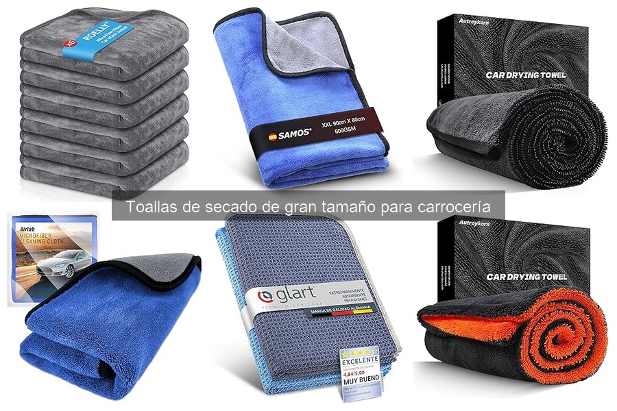 Opiniones sobre toallas de secado de gran tamaño para coche