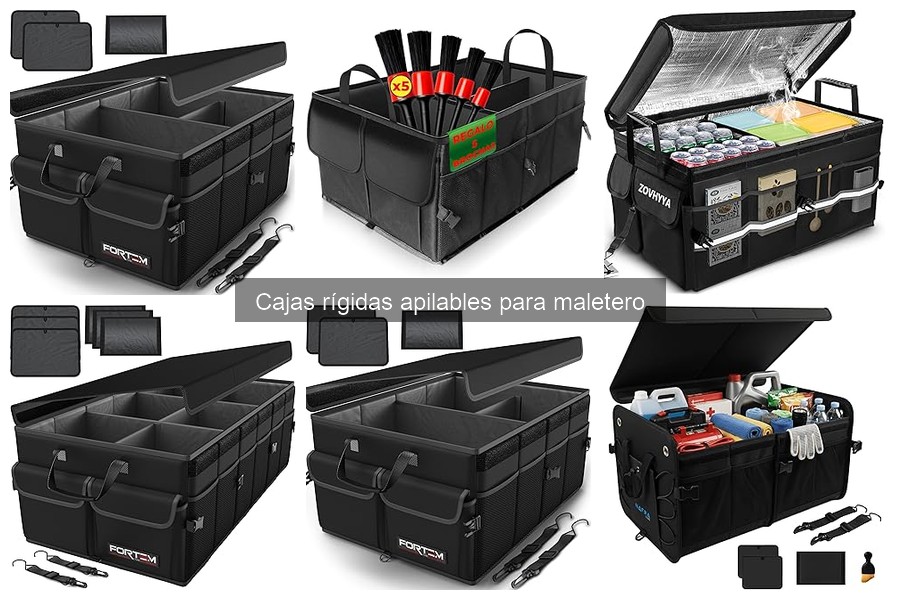 Organiza tu maletero con cajas rígidas apilables