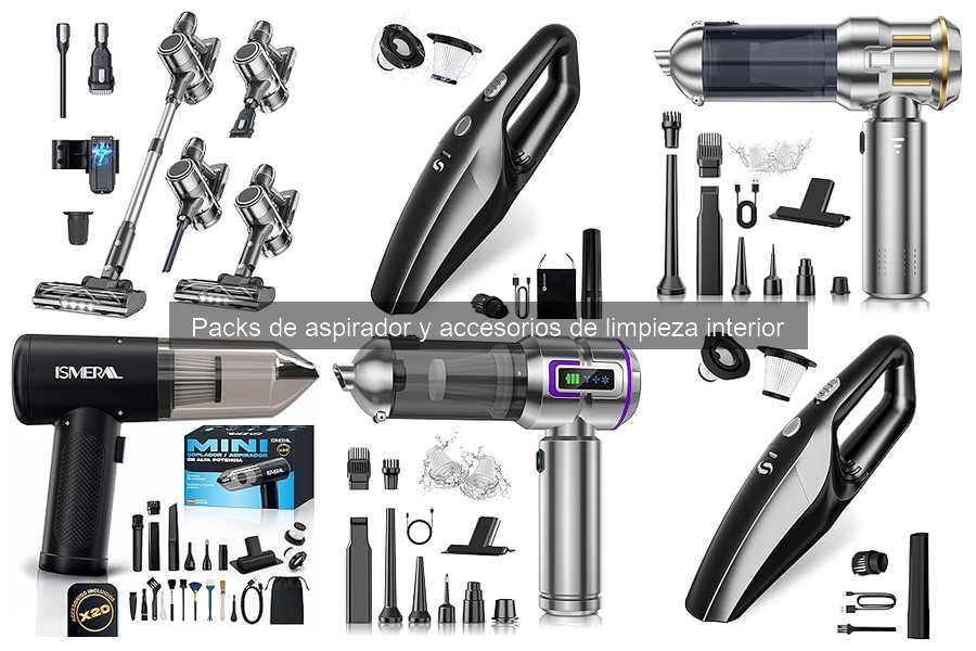 Packs de aspirador: limpieza interior del coche fácil y eficaz