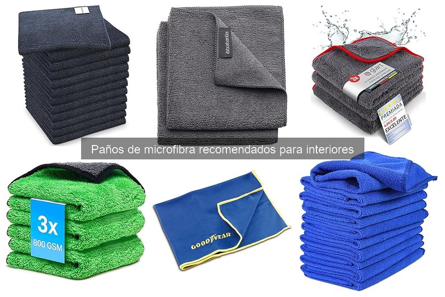 Paños de Microfibra para Limpiar Pantallas del Coche