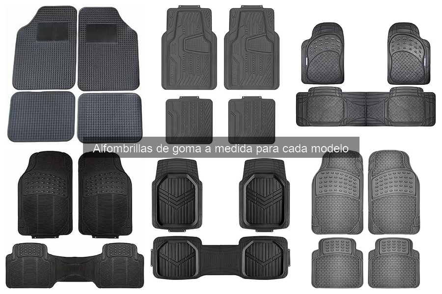 Precios de alfombrillas de goma a medida para coches