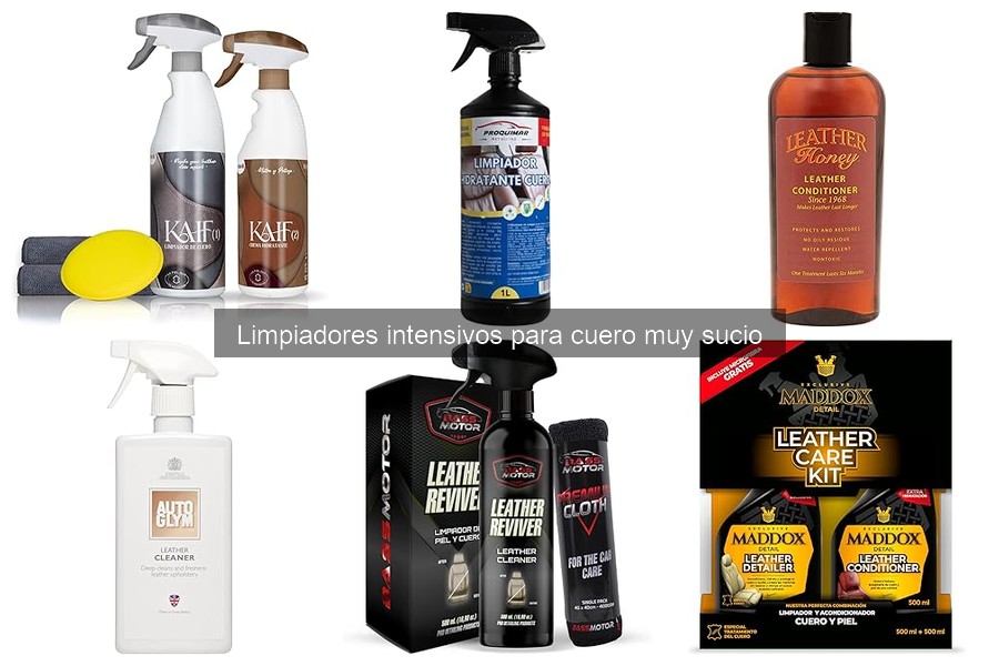 Precios de limpiadores para cuero muy sucio: opciones y ofertas