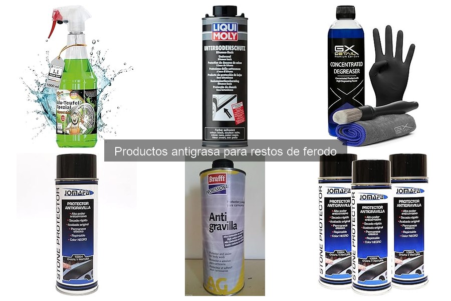 Problemas al usar productos antigrasa para el coche