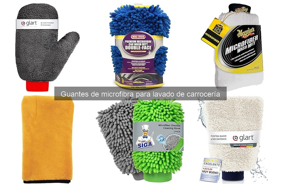 Problemas comunes al usar guantes de microfibra para lavar coches