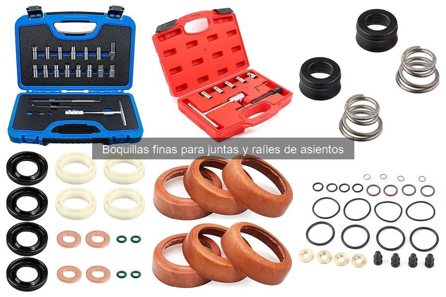 Problemas comunes con boquillas finas para juntas y raíles