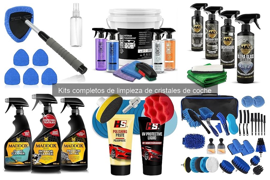 Problemas comunes con kits de limpieza de cristales de coche