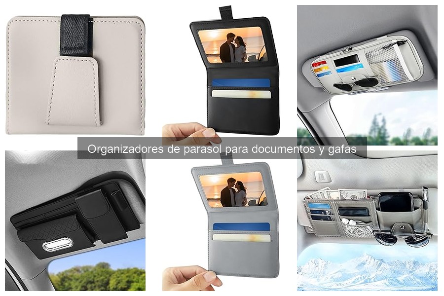 Problemas comunes con organizadores de parasol para documentos y gafas