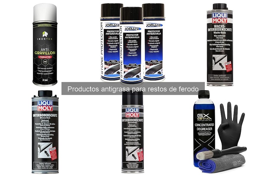 Productos antigrasa para restos de ferodo: definición y eficacia