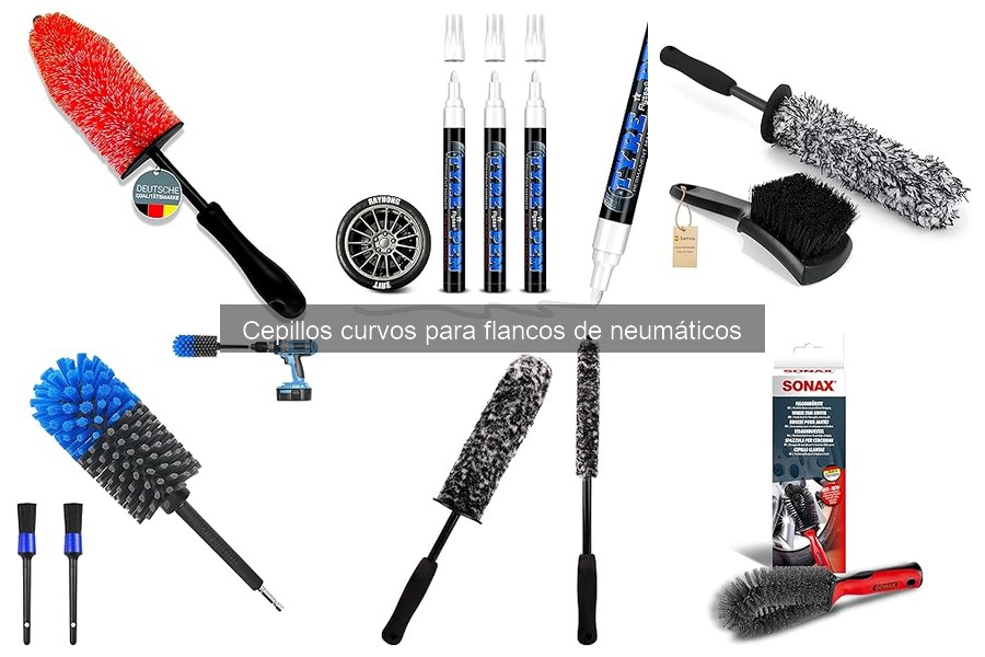¿Qué es un cepillo curvo para flancos de neumáticos?