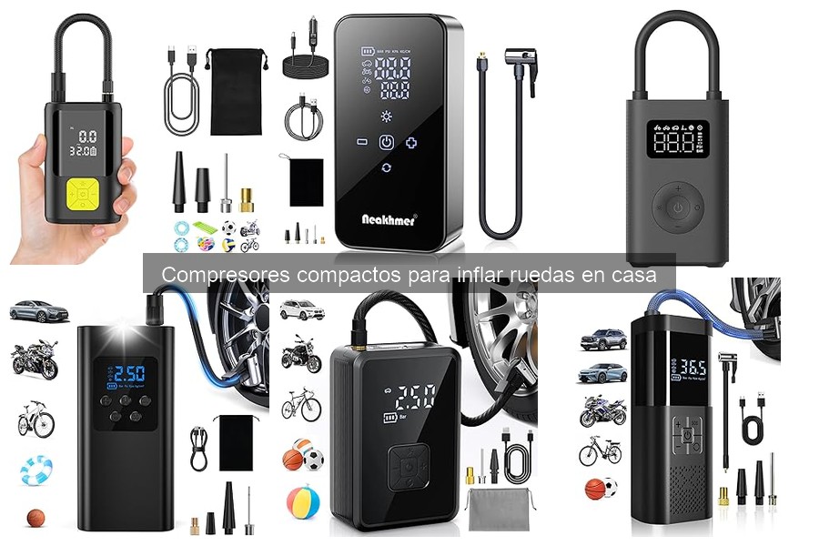 ¿Qué es un compresor compacto para inflar ruedas?
