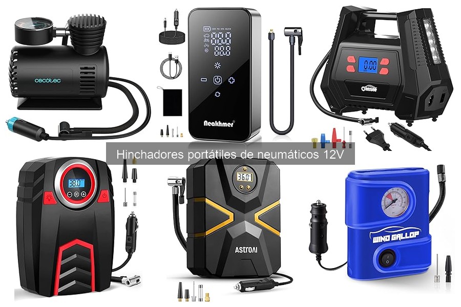 ¿Qué es un hinchador portátil de neumáticos 12V?