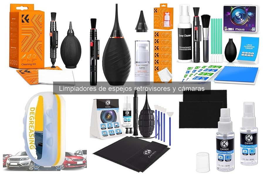 ¿Qué es un limpiador de espejos retrovisores y cámaras?