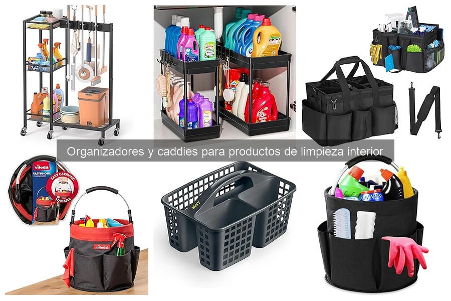 ¿Qué es un organizador de productos de limpieza interior?
