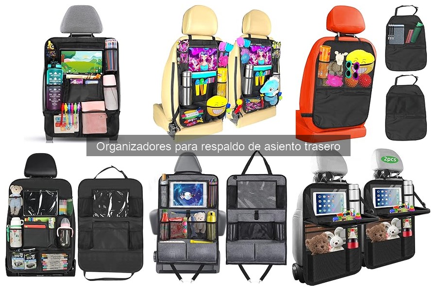¿Qué es un organizador para respaldo de asiento trasero?