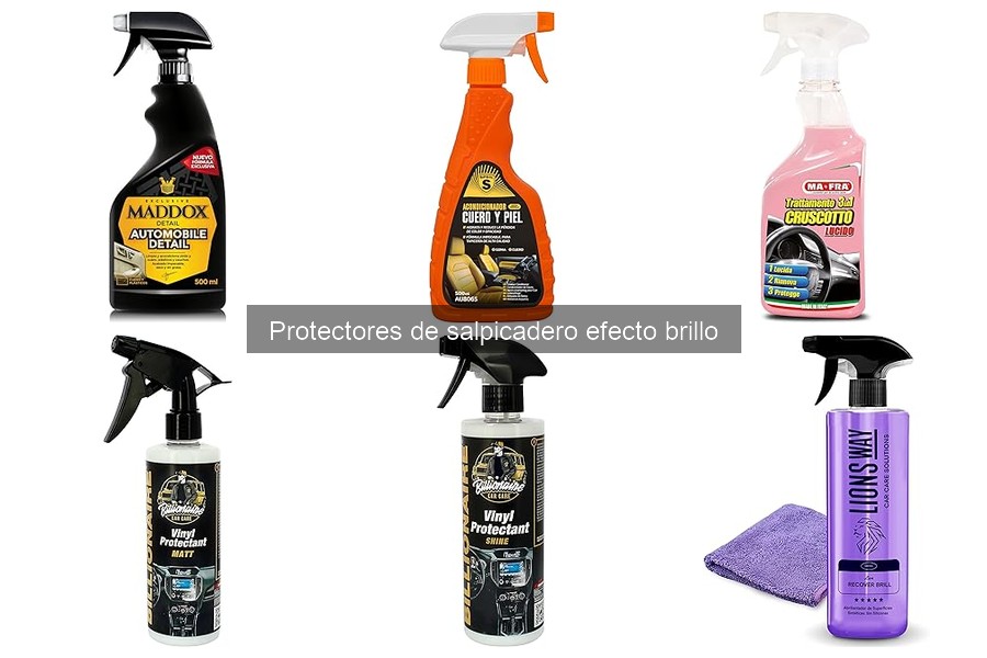 ¿Qué es un protector de salpicadero efecto brillo?
