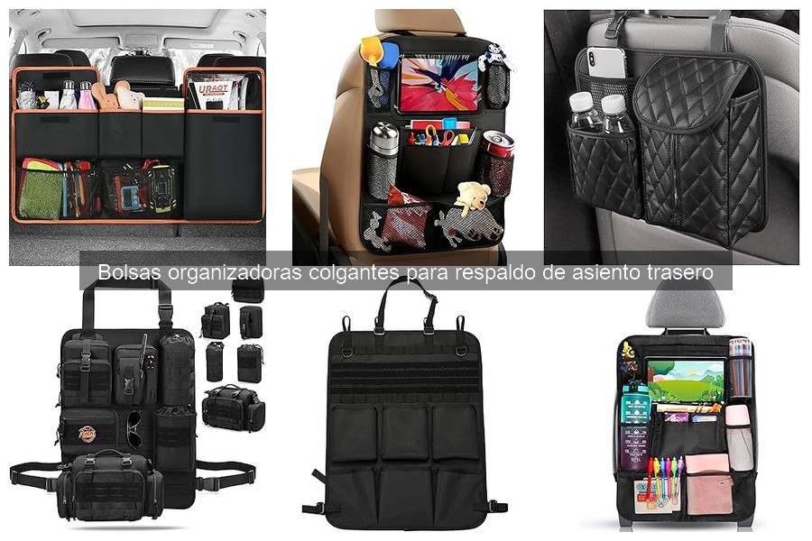 ¿Qué son las bolsas organizadoras colgantes para respaldo de asiento?
