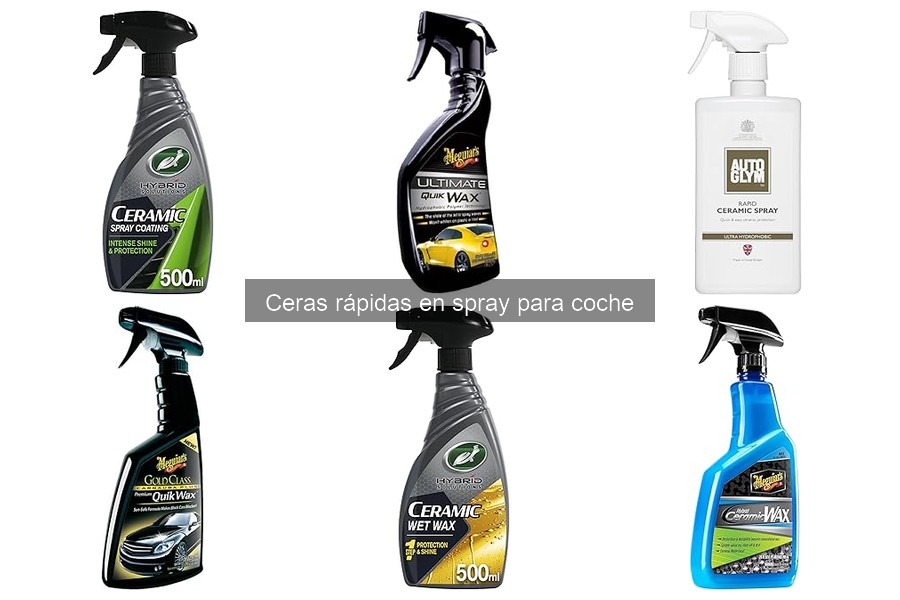 ¿Qué son las ceras rápidas en spray para coche?