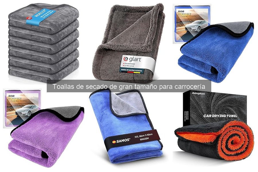 ¿Qué son las toallas de secado de gran tamaño para carrocería?