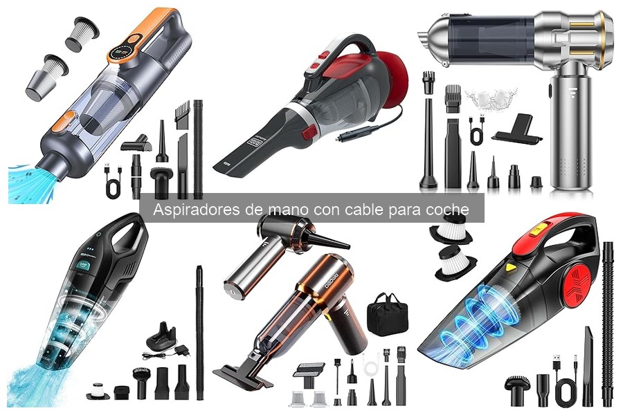 ¿Qué son los aspiradores de mano con cable para coche?